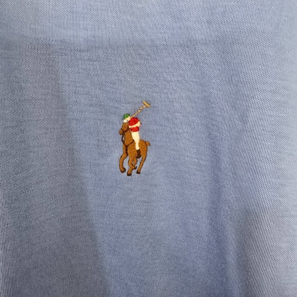 Polo Ralph Lauren Men's Pima Soft Touch 2 Button SS Polo Shirt Blue Size XL - Picture 2 of 6